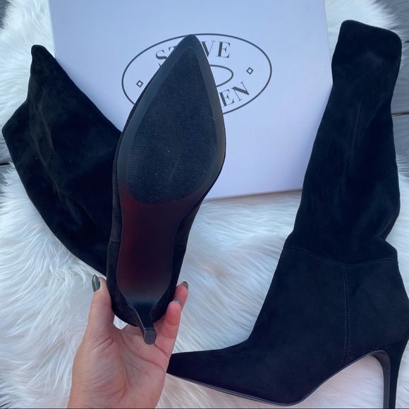 Steve Madden Suede Knee High Boots - Picture 2 of 7